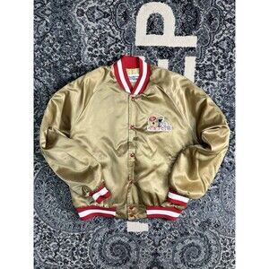 Brand New Vintage San Francisco 49ers Jacket Mens L Chalk Line NFL Varsity 80s